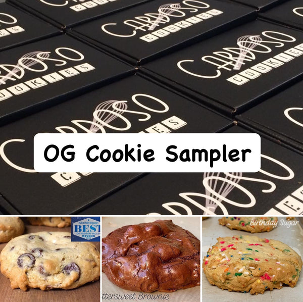 *THE “OG” SAMPLER (21 individually wrapped cookies/box) Cardoso Cookies
