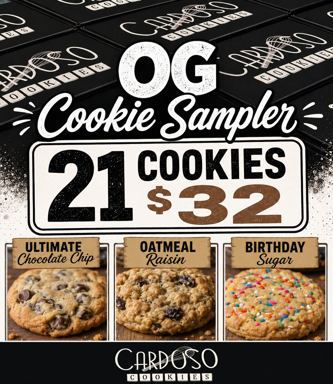 *THE “OG” SAMPLER (21 individually wrapped cookies)