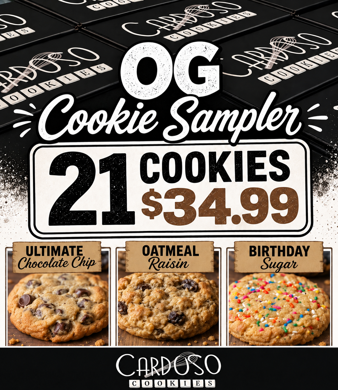*THE “OG” SAMPLER (21 individually wrapped cookies)