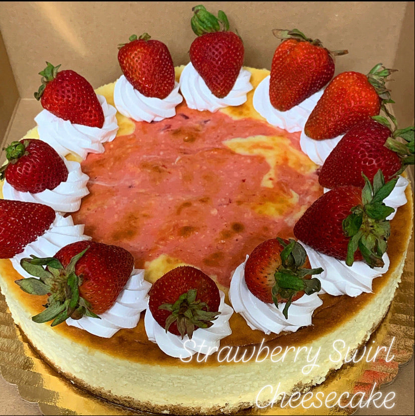 Strawberry Swirl Cheesecake (STORE PICKUP ONLY)
