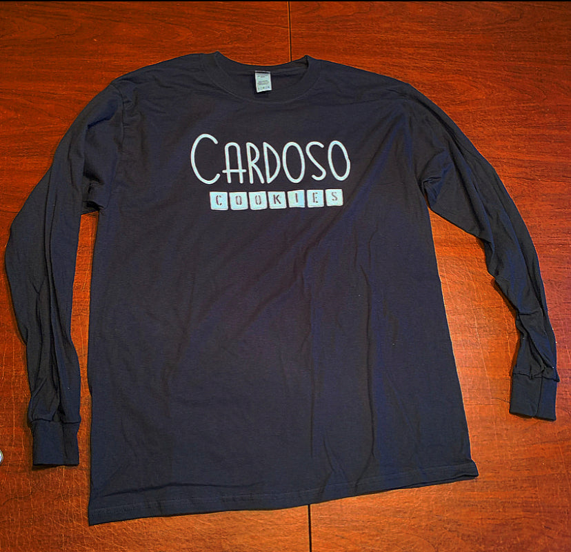 Cardoso Cookies Black Long Sleeve Tee Shirt