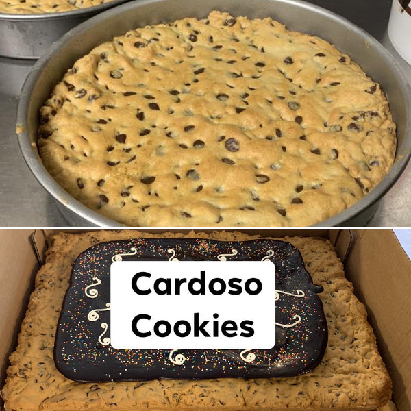 GIANT Chocolate Chip Cookie (9” or SHEET) Cardoso Cookies